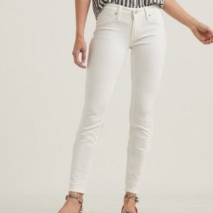 Lucky Brand skinny white jeans.